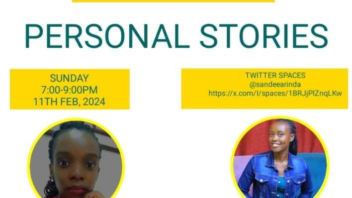 Heal and Rebuild Space presents personal stories on Twitter spaces on 11th Feb. Komugisha Susan will be sharing her story with us.l